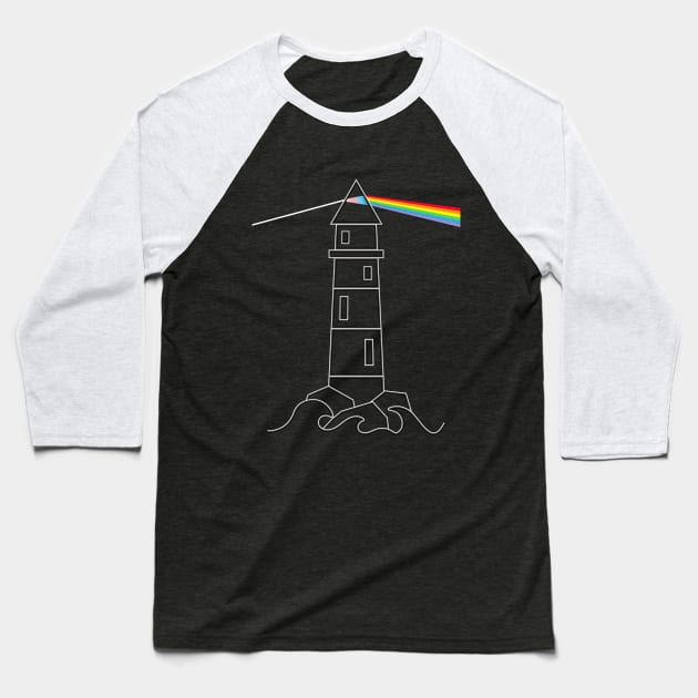 The Dark Side of the Lighthouse Baseball T-Shirt by AliensOfEarth